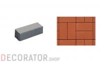 Плитка тротуарная ВЫБОР Паркет 4П.6, гладкая, оранжевый, 180*60*60 мм