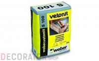 Сухой бетон weber.vetonit С100 (S 100) серый, 25 кг