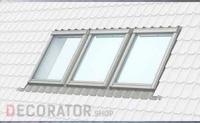 Комплект из 3-х окладов (бок о бок) для плоской кровли VELUX ESK 0031, 780*1600 мм