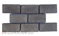 Тротуарная клинкерная брусчатка ЛСР (RAUF Design) Иней 200*100*50 мм