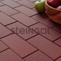 Брусчатка Steingot Темно-красная (полый прокрас), 200*100*40 мм