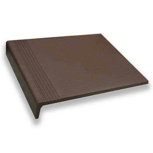 Клинкерная ступень с углом ABC Objekta Braun, 300x240x12/40 мм