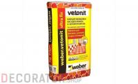 Плиточный цементный клей усиленный weber.vetonit ultra fix, 25 кг