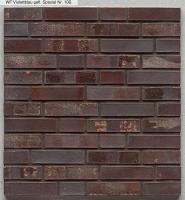 Клинкерный кирпич Westerwaelder WK10S Violettblau geflammt Spezial, 290*90*40 мм