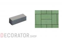Плитка тротуарная ВЫБОР Паркет 4П.6, гладкая, зеленый, 180*60*60 мм
