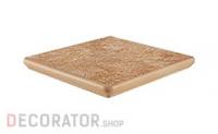 Клинкерная угловая ступень флорентинер Interbau Nature Art Gobi sand, 320*320*9,5 мм