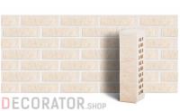 Кирпич лицевой клинкерный пустотелый ЛСР "Неаполь" белый тростник M300 250*85*65 мм