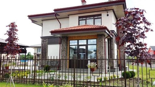 Тройник AQUASYSTEM покрытие PURAL красно-коричневый D 90 мм