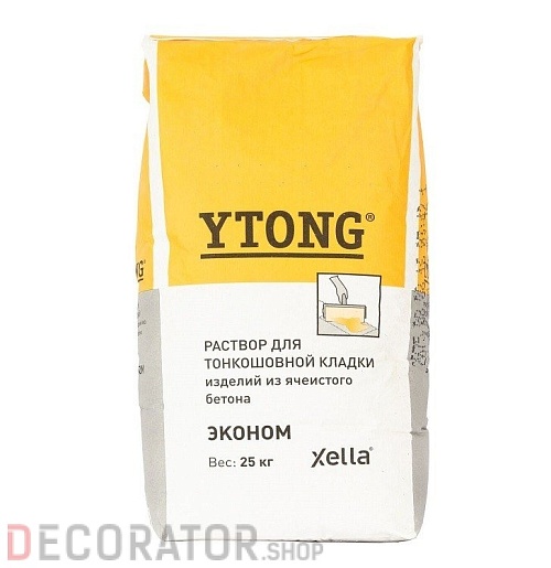 Раствор для тонкошовной кладки YTONG 25 кг