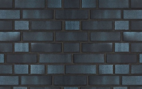 Кирпич клинкерный пустотелый ABC 55854 Luna geflascht anthrazit-grau geflammt гладкий, 240*115*71 мм