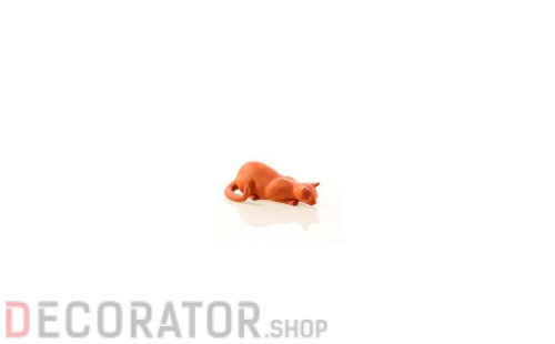 Керамические фигурки CREATON Кошка (Traufkatze)  высота 12 см, цвет антрацит, ангоб