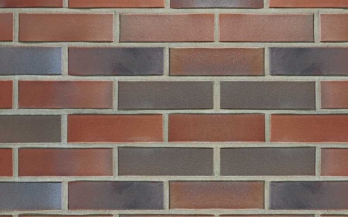 Кирпич клинкерный пустотелый ABC Oldenburg braun-blau--bunt Kohle glatt, 240*115*71 мм