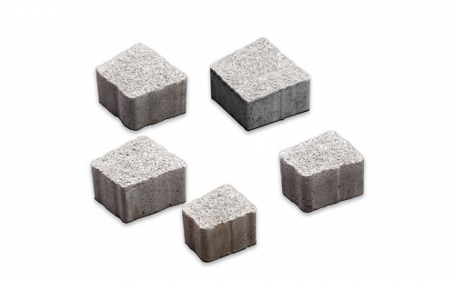 Плитка тротуарная ВЫБОР Антик 3А.6, Гранит белый