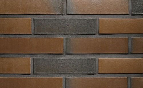 Кирпич облицовочный керамический пустотелый Terca Terra flame редуцированный гладкий, 250*85*65 мм