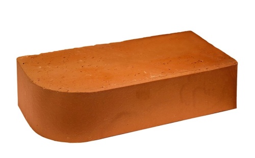 Кирпич облицовочный радиусный полнотелый Terca Red R-60 гладкий, 250*120*65 мм