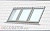 Комплект из 3-х окладов (бок о бок) для плоской кровли VELUX ESK 0031, 780*1180 мм