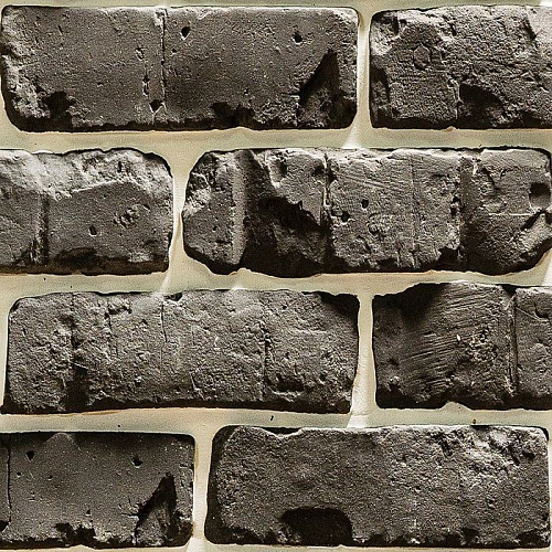 Декоративный кирпич Фабрика камня Петровский Черный