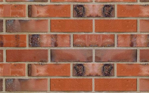 Кирпич клинкерный пустотелый ABC FU8554 Schleswig blaul-bt-kohlebrand гладкий, 240*115*71 мм