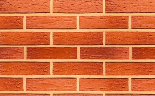 Кирпич облицовочный керамический пустотелый Terca Red риф, 250*85*65 мм