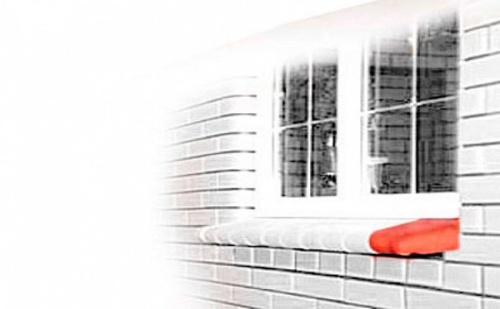 Керамический подоконник Lode Janka красный, 225*88*60 мм