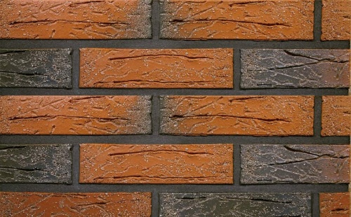 Кирпич облицовочный керамический пустотелый Terca Red flame редуцированный с песком, 250*85*65 мм