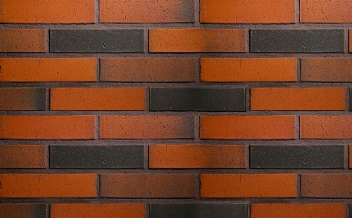 Кирпич облицовочный керамический пустотелый Terca Red flame редуцированный, 250*85*65 мм