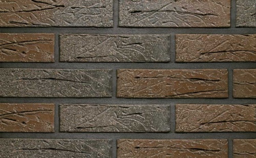 Кирпич облицовочный керамический пустотелый Terca Terra flame редуцированный с песком, 250*85*65 мм