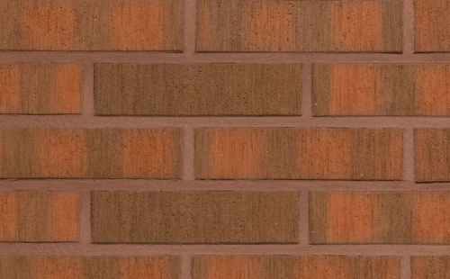 Кирпич облицовочный керамический пустотелый Terca Red flame F2F редуцированный шероховатый, 250*85*65 мм