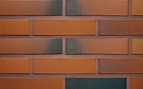 Кирпич облицовочный керамический полнотелый Terca Red flame редуцированный гладкий, 250*120*65 мм