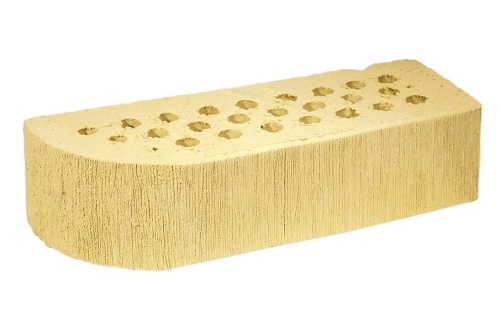 Кирпич облицовочный радиусный пустотелый Terca Safari шероховатый, 250*85*65 мм