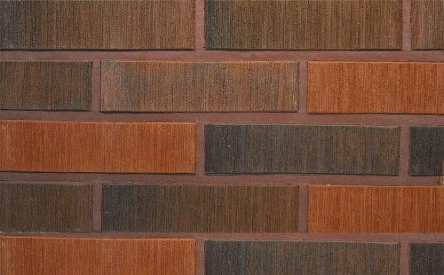 Кирпич облицовочный керамический пустотелый Terca Red flame редуцированный шероховатый, 250*85*65 мм