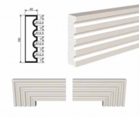 Молдинг LEPNINAPLAST МВ-160/3, 2000*160*40 мм