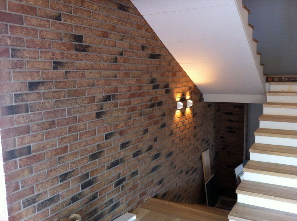 Укладка клинкера и камня в интерьере