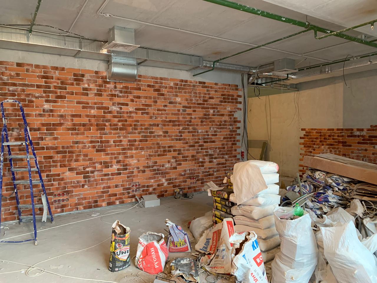 Укладка клинкера и камня в интерьере