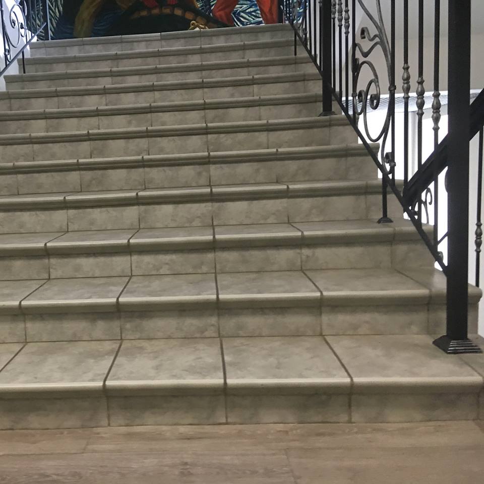 Монтаж клинкерных ступеней и плитки