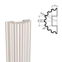 Полуколонна фасадная LEPNINAPLAST КЛВ-355/3 HALF,2000*177,5*177,5 м