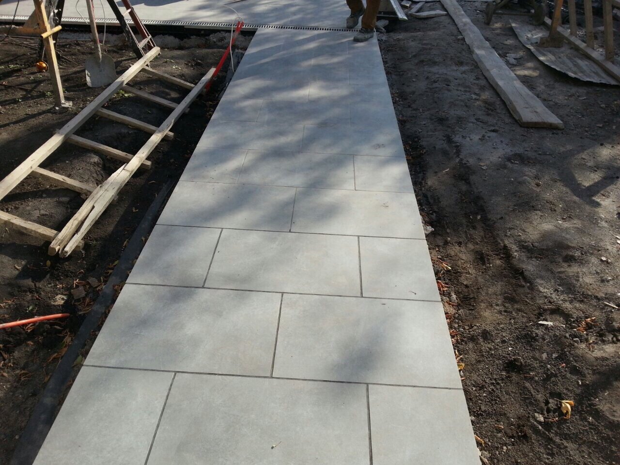 Монтаж клинкерных ступеней и плитки