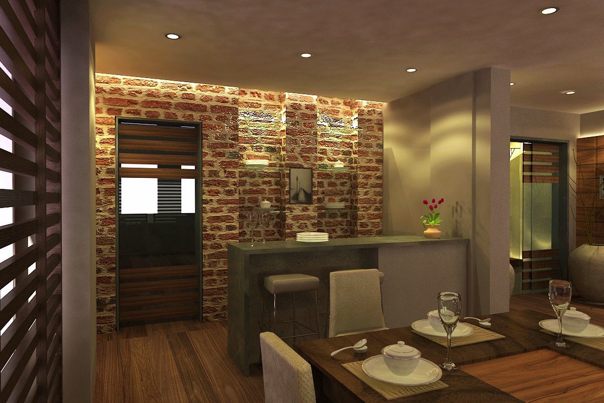 Укладка клинкера и камня в интерьере