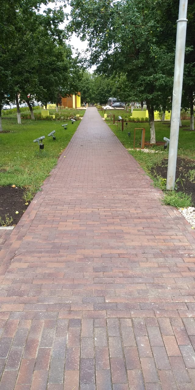 Укладка брусчатки
