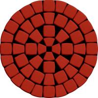 Тротуарная плитка SteinRus Классико Нео, 60 мм, Красный, гладкая