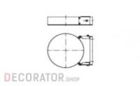 Настенный хомут SCHIEDEL PERMETER 25 раздвижной черный, D 200/250 мм