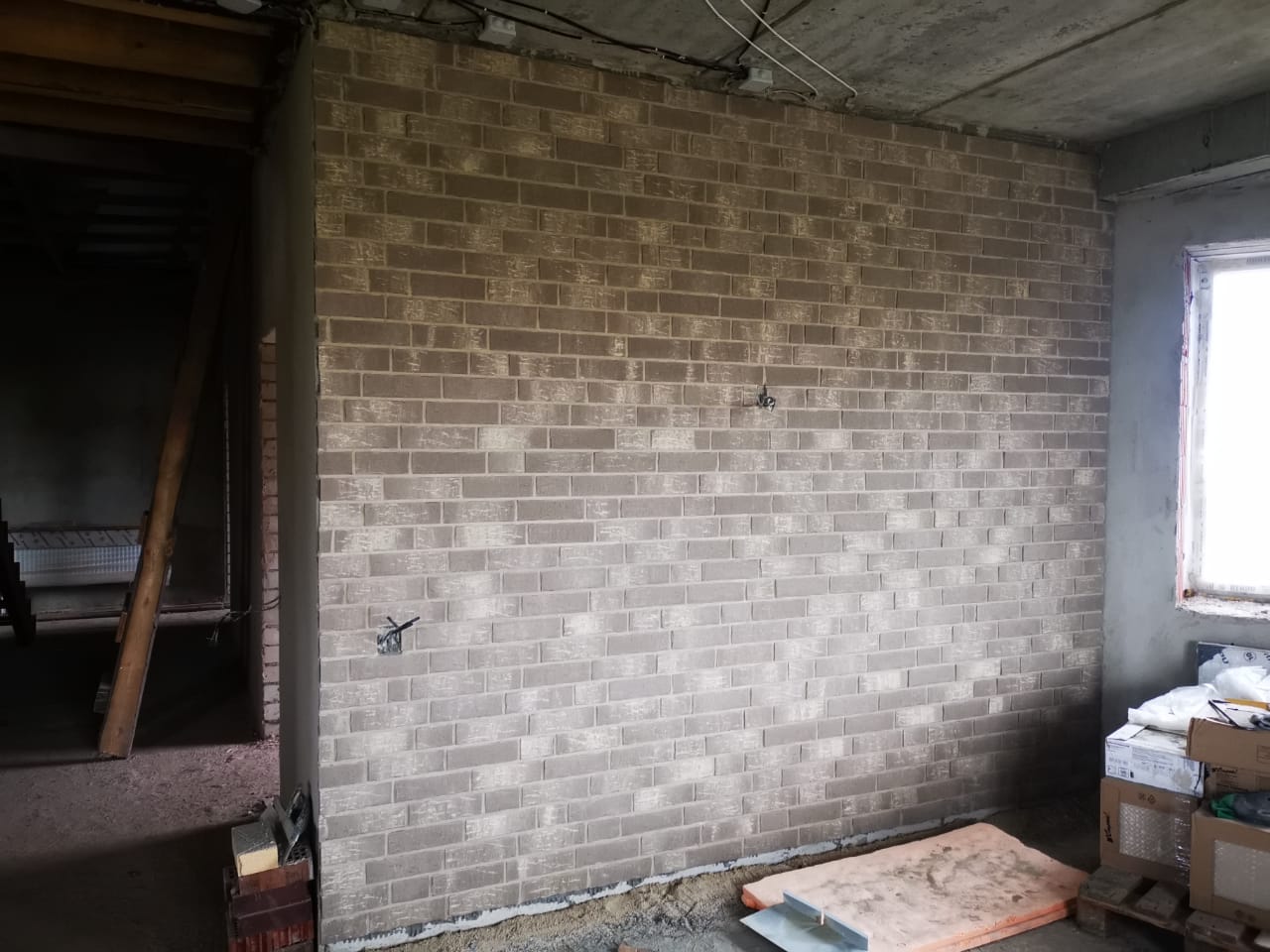 Укладка клинкера и камня в интерьере