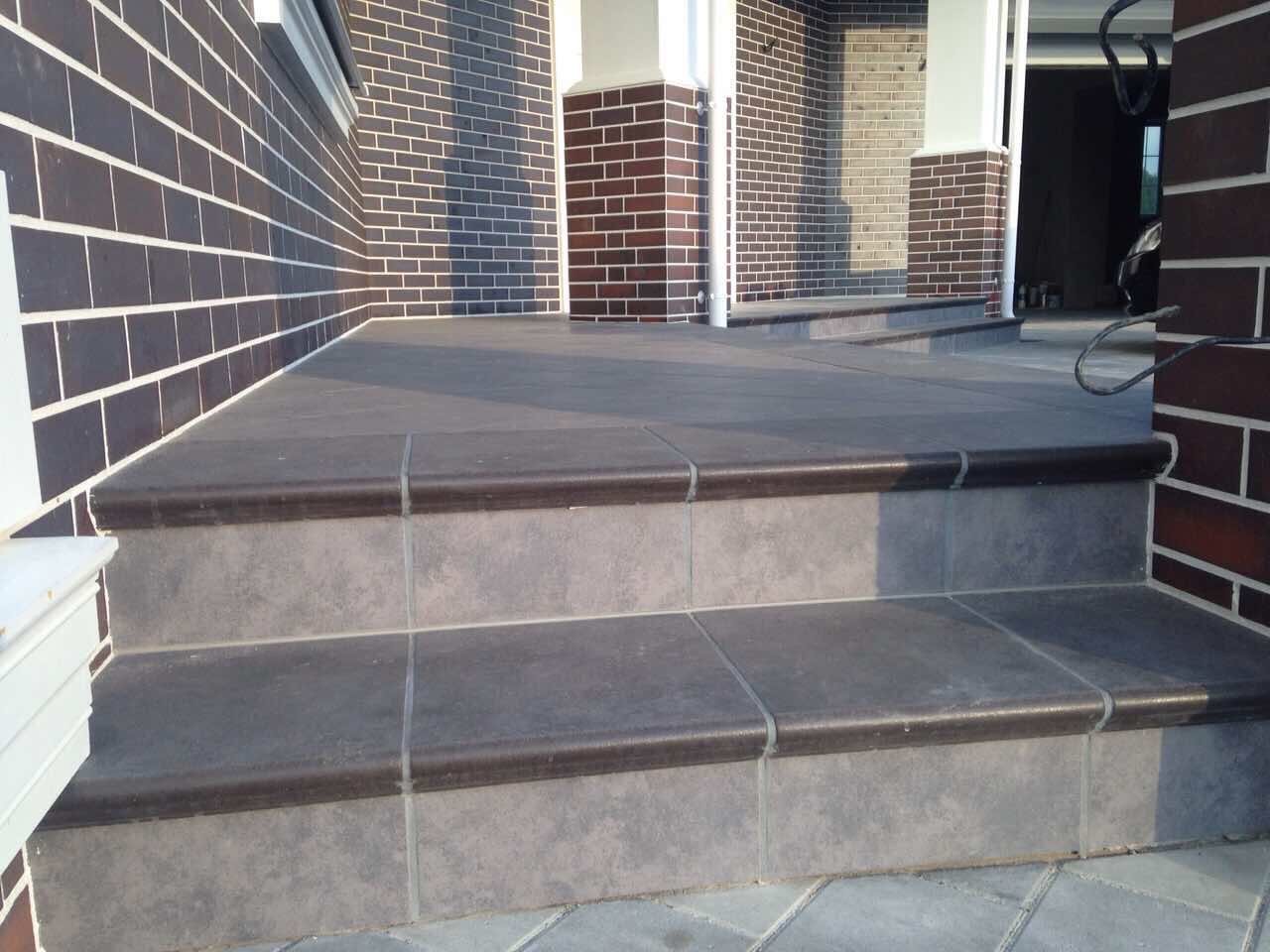 Монтаж клинкерных ступеней и плитки