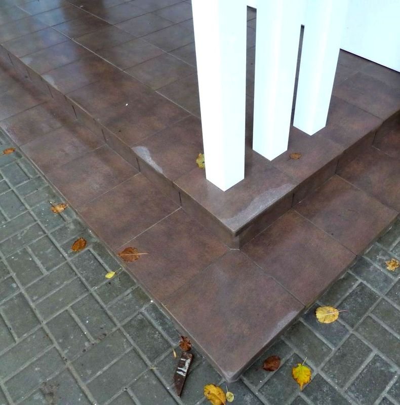 Монтаж клинкерных ступеней и плитки