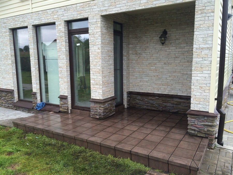 Монтаж клинкерных ступеней и плитки