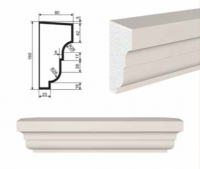 Подоконник фасадный LEPNINAPLAST ПВ-160/2, 2000*80*160 мм