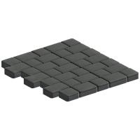 Тротуарная плитка SteinRus  Инсбрук Альт Дуо, 40 мм, Серый, гладкая