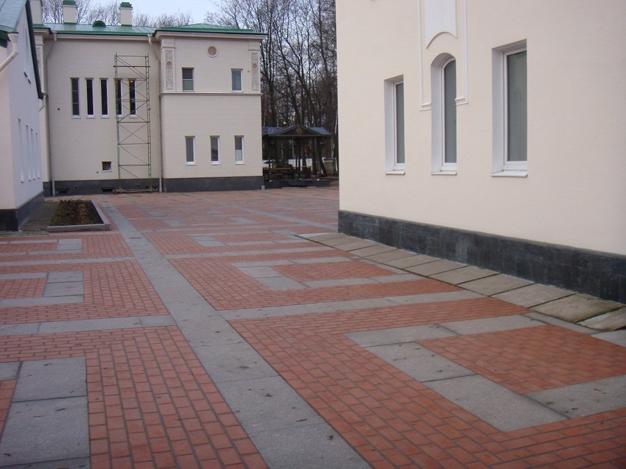 Укладка брусчатки