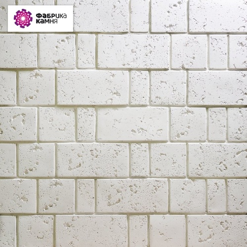 Декоративный камень Травертин белый