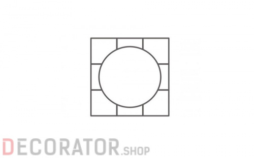 Окантовка для декора Stroeher Keraplatte Roccia 839, растр.30 см